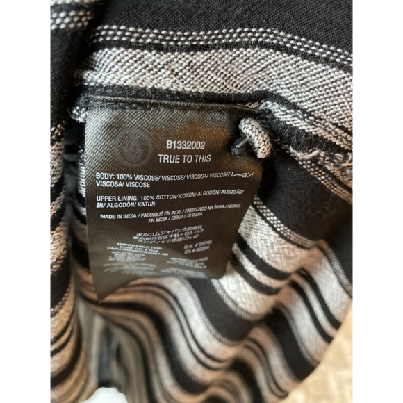 Volcom Mini Dress Striped Button Boho Flowy Surfer Beach Clean girl Festival Y2K - Picture 6 of 8